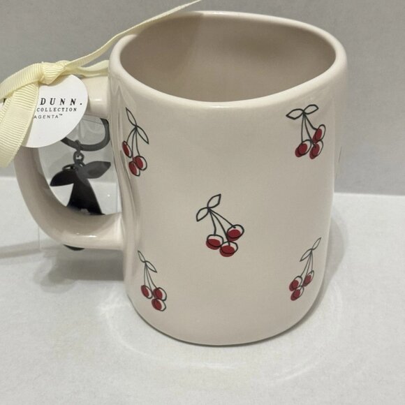 RAE DUNN MON CHERRY Mug with Cherry Keychain NWT - Picture 3 of 3